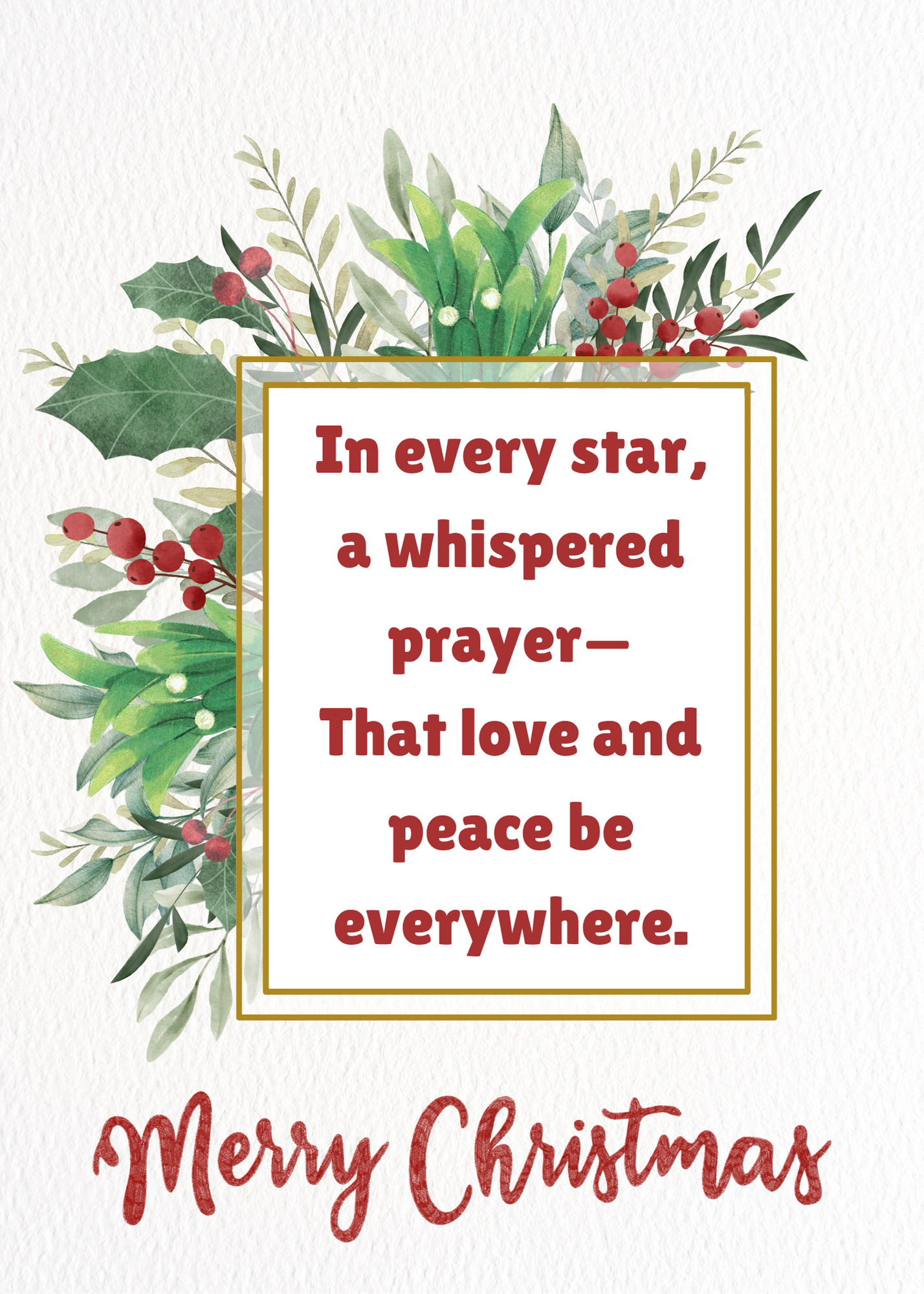 Elegant Christmas Card Page 1