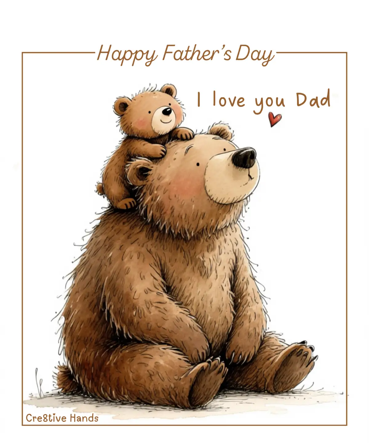 I Love You Dad Poster